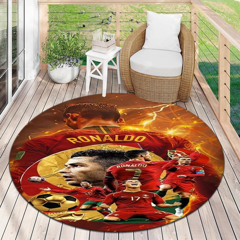 Cristiano Ronaldo Trophy Glory Carpet Doormat Home Decor Dormitory Decoration Office Chair Cushion Protective Pad