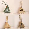 New Canvas Zongzi Shaped Zero Purse Iron Tower Pattern Portable Coin Wallet Fashion Style Mini Coin Bag