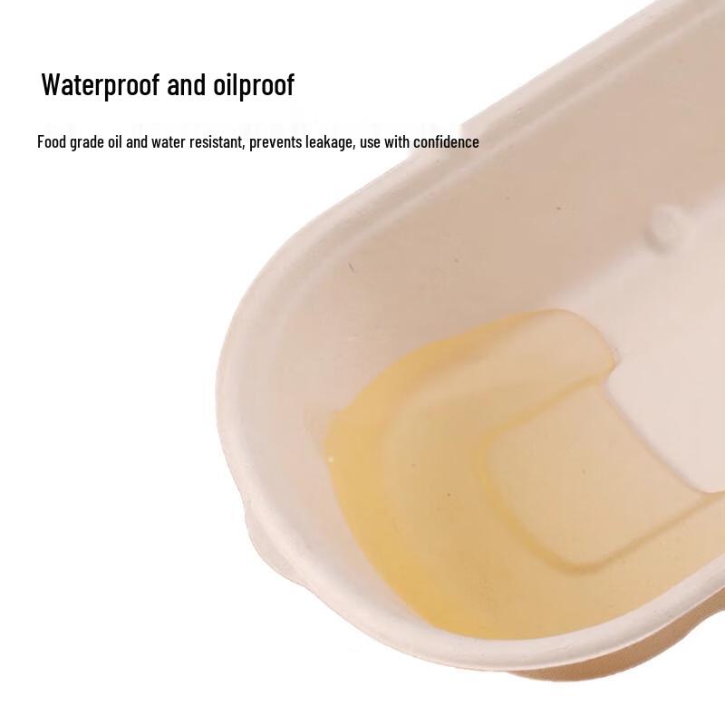 Chef's Choice Compostable Sugarcane Pulp Meal Containers with Lids