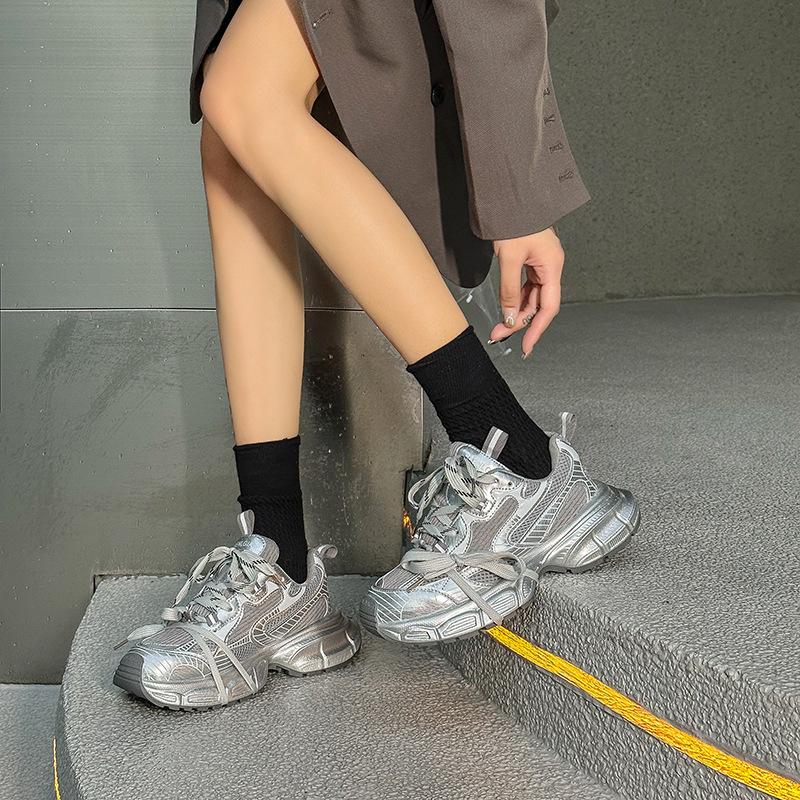 Ins tide Paris quattro generazioni sassafras retrò vecchie scarpe da papà primavera e autunno nuove passerella piattaforma scarpe sportive casual