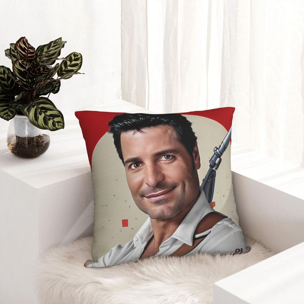 Chayanne Puerto Rican Latin Pop Singer Pillowcase Printing Fabric Cushion Cover Decorations Throw Pillow Case Cover Car Zipper