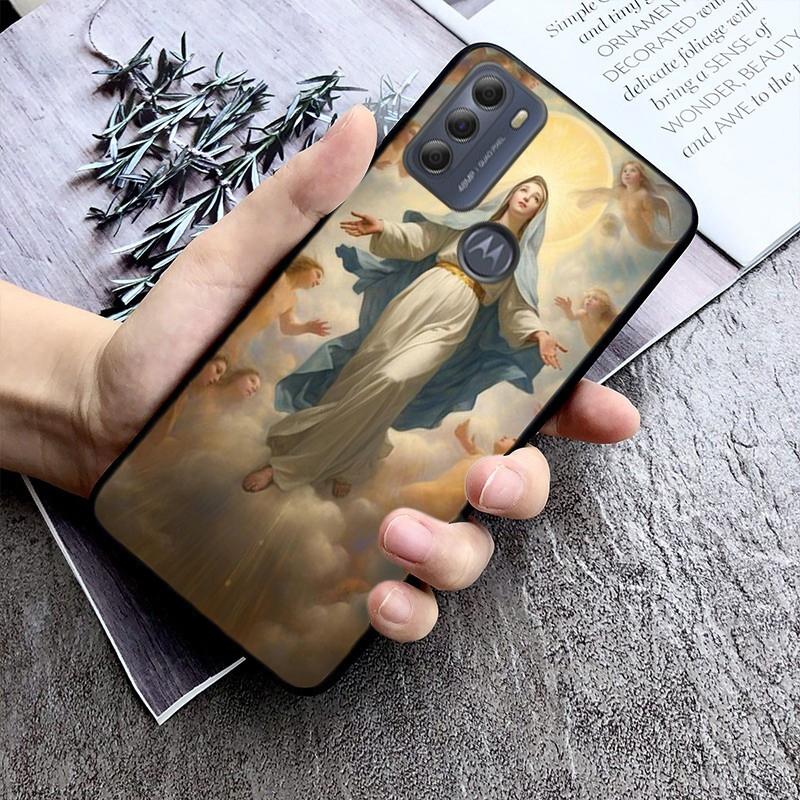 Virgin Mary Phone Case For Moto Edge 60 50 40 Pro 60 50 40 30 Ultra Neo Fusion Moto G Stylus G