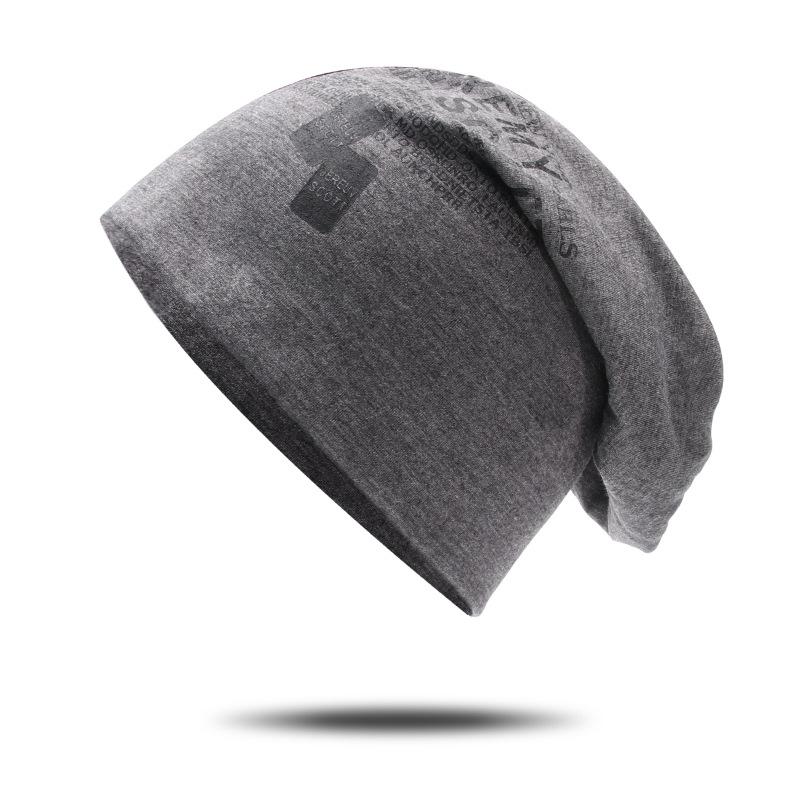 

Autumn and Winter Baotou Knitted Hat Women s Printed Letter Confinement Hat European and American Hip Hop Hip Hop Pullover Hat Nightcap for Men one size