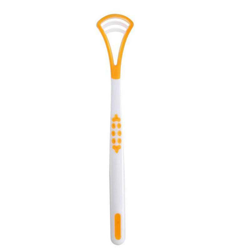 Portable Macaron Tongue Cleaner Brush Fresh Breath Scraper Remove Coating Oral Hygiene Tool for Healthy Teeth