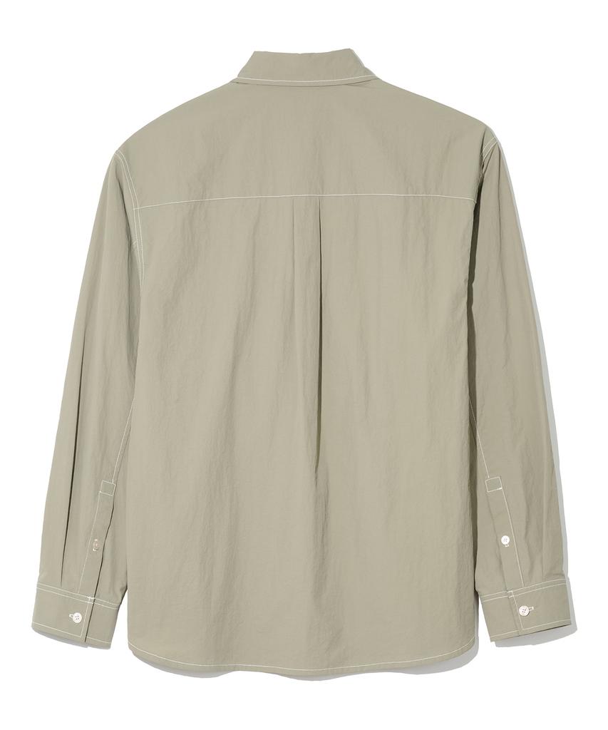Nontaib Comfy Nylon 2Pk Shirts (Khaki)