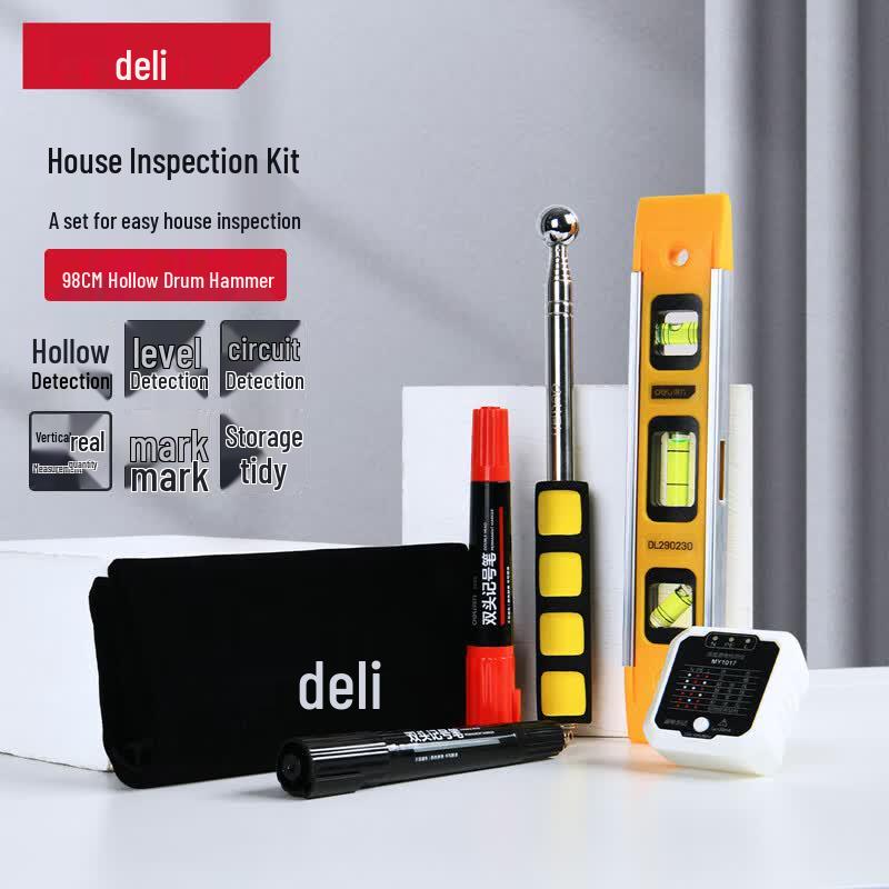 Deli Home Inspection Tool Kit