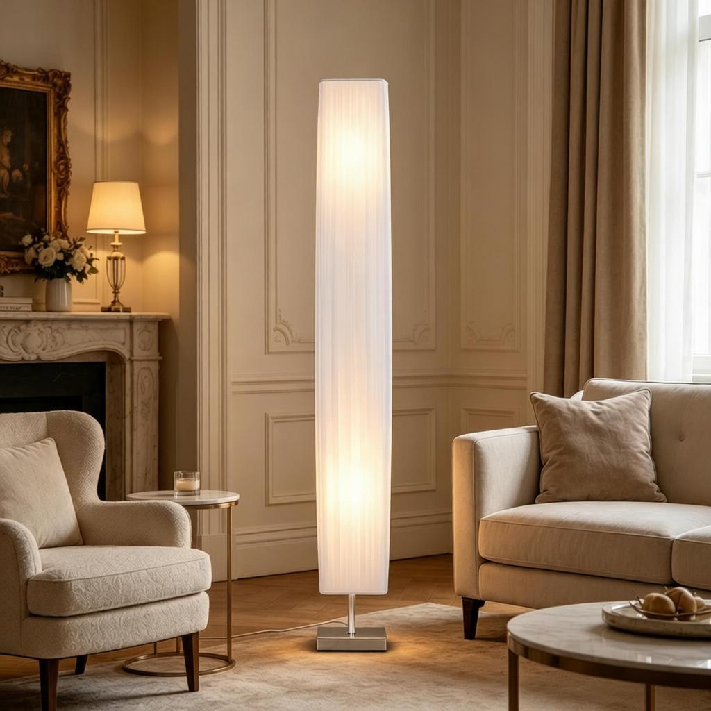 Hübsche freistehende Säulenlampe, Designer-Schlafzimmer-Stehleuchte, Wohnzimmer-Stehleuchte mit schlankem Design (Nur 1 Stück Stehleuchte, Leuchtmittel nicht enthalten)