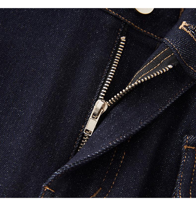 Retro Hong Kong Styl Vysoký Pas Džínová Midi Sukně s Rozparkem pro Ženy - Letní Nová Kolekce