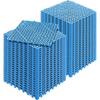 Almofada Modular Encaixável, Pacote com 55 Peças 30 x 30 cm Tapetes de Drenagem para Emenda, Azulejos de Piso de Drenagem Encaixáveis em PVC Macio, Furos de Drenagem Antiderrapantes para