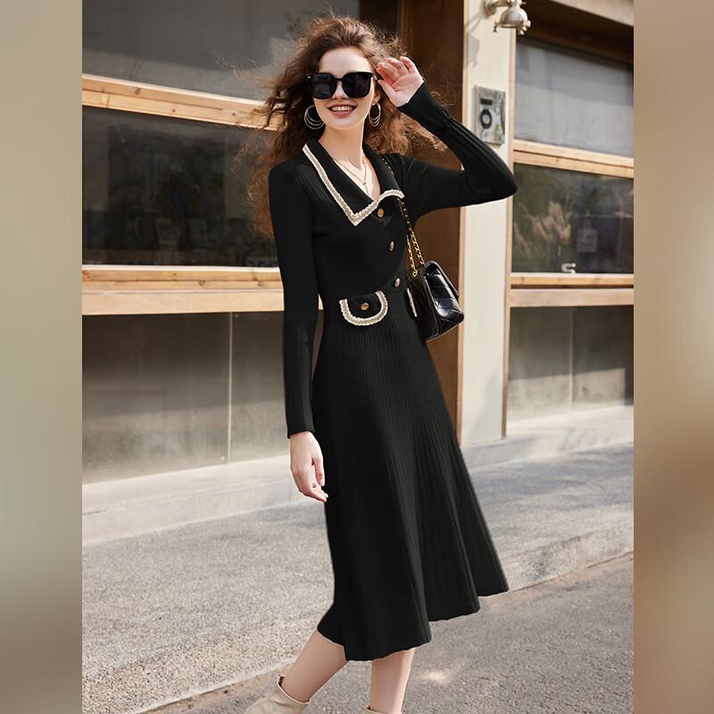 

VICTORIA&VERA French Chic Knit Midi Dress M