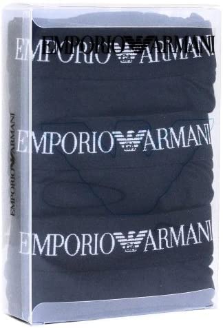 Emporio Armani 111610 CC722 21320 Boxer Briefs, 3-Pack, Black, Size S [Parallel Import]
