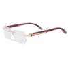 R.S.Inc_Wood Rimless Glossy Fishing Eye Glass,frame,spectacle for All Ages India 87-C9DT-2TXE