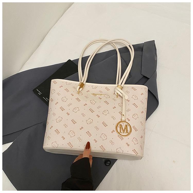 Premium sense large-capacity bag women's 2025 new popular fashion light luxury niche shoulder bag commuter tote bag