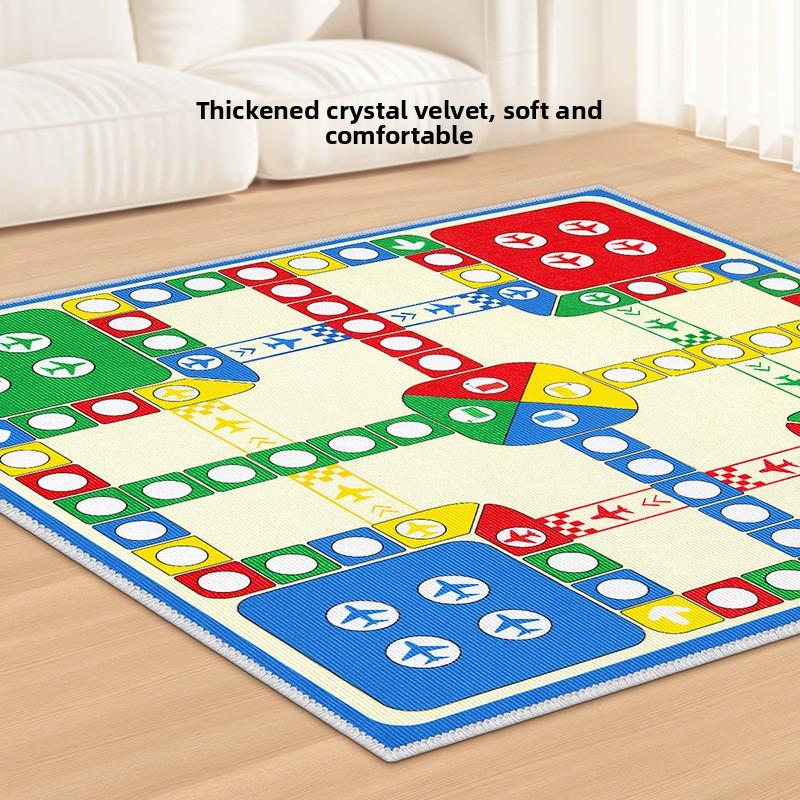 Extra Large Size Soft Non-slip Carpet Material, Essential for Parent-child Family Gatherings,  Focus Training  Flying Chess