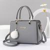 Premium handbag women's bag 2026 new fashion leather shoulder oblique span bag atmospheric versatile small square bag