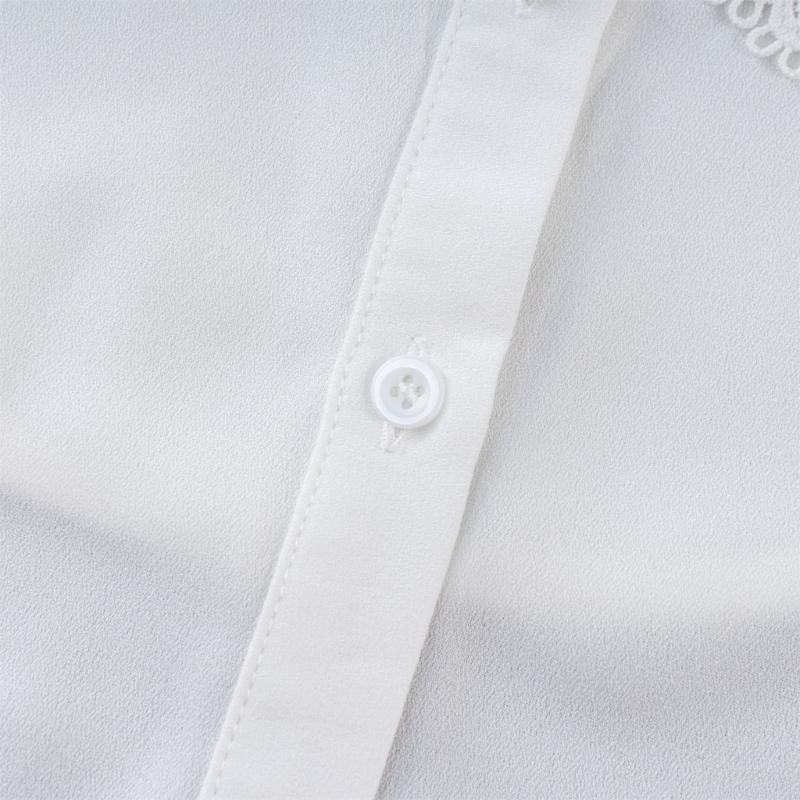 Abnehmbarer Spitzenkragen mit floraler Stickerei Falscher Kragen Stilvolles Halsstück Halbe Hemden Blusen Oberteile Modeaccessoires
