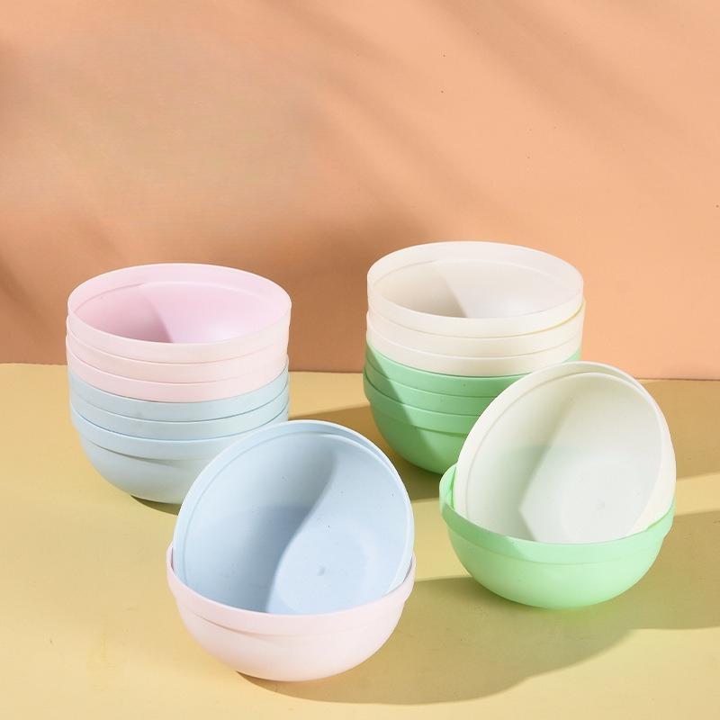 Plastic Bowls - Household Use, Edible Bowls, Children's Meal Bowls, Soup Bowls, Ramen Bowls, Salad Bowls, Rice Bowls, Oatmeal Bowls