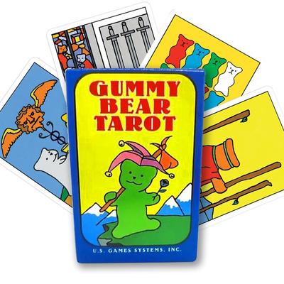 Gummy Bear Tarot Deck Cards 78 PCS Cartoon Bordspel voor Thuis Oracle Spirituele Waarzeggerij Taro