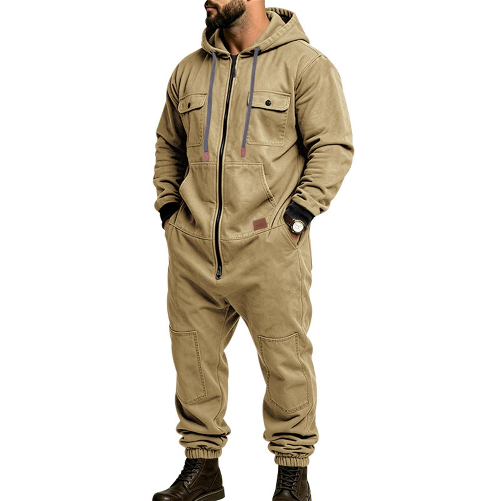 Men`s Hooded Work with Multi Pockets