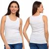 Women's Cotton Tank-Top T-shirt with Straps Classic MORAJ S White