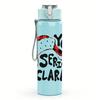 1PC You Serious Clark Santa Graphic,750ml Color Plastic Sports Water Bottle,Leakproof Flip Straw Lid,Suitable for Sports Office Home Use