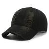 100% Cotton Vintage Washed Ripped Distressed Baseball Cap Adjustable Unisex Casual Running Travel Sunscreen Dad Hat Men Women