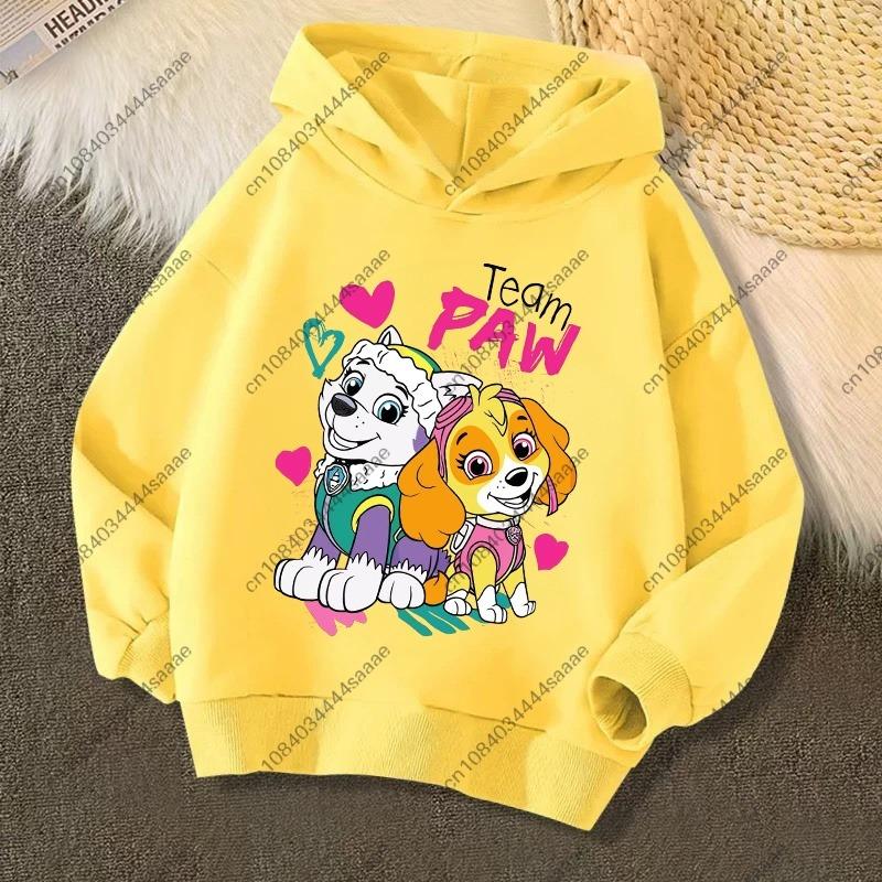 2026 Autumn Winter PAW Patrol On Patrol Casual Print Hoodie for Kids Toddler Boys Girls Casual Pullover Sweatshirt Soft Cozy Top