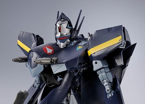 Tamashii Nations DX Chogokin Macross 7 VF-17S Nightmare Stealth Valkyrie Gumlin Kizaki Machine 250mm ABS Metal PVC Movable Figure