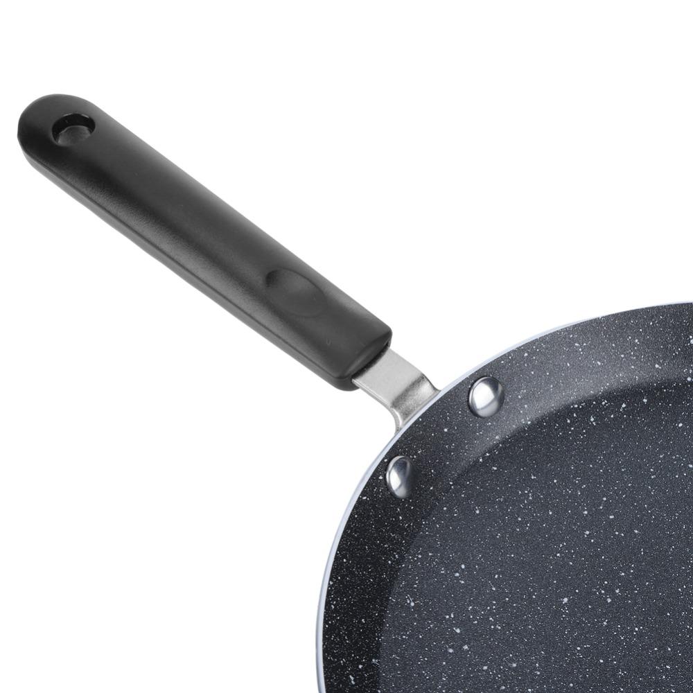 Round Shape Nonstick Crepe Pan Aluminum Alloy Flat Skillet Pan  Pancake Egg Pizza Tortilla