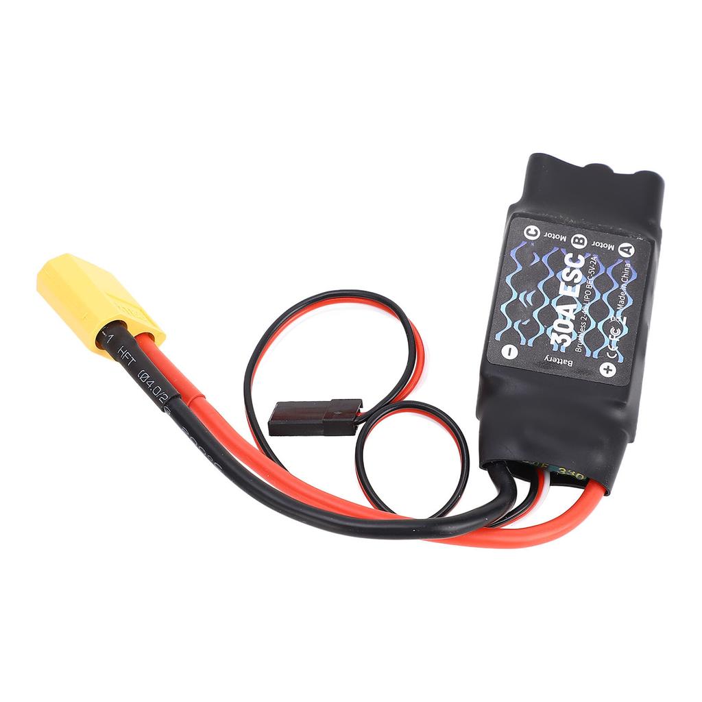 30A ESC Bezkartáčový regulátor otáček s XT60 3,5mm konektory pro RC letadla s pevnými křídly, kvadrokoptéry, helikoptéry