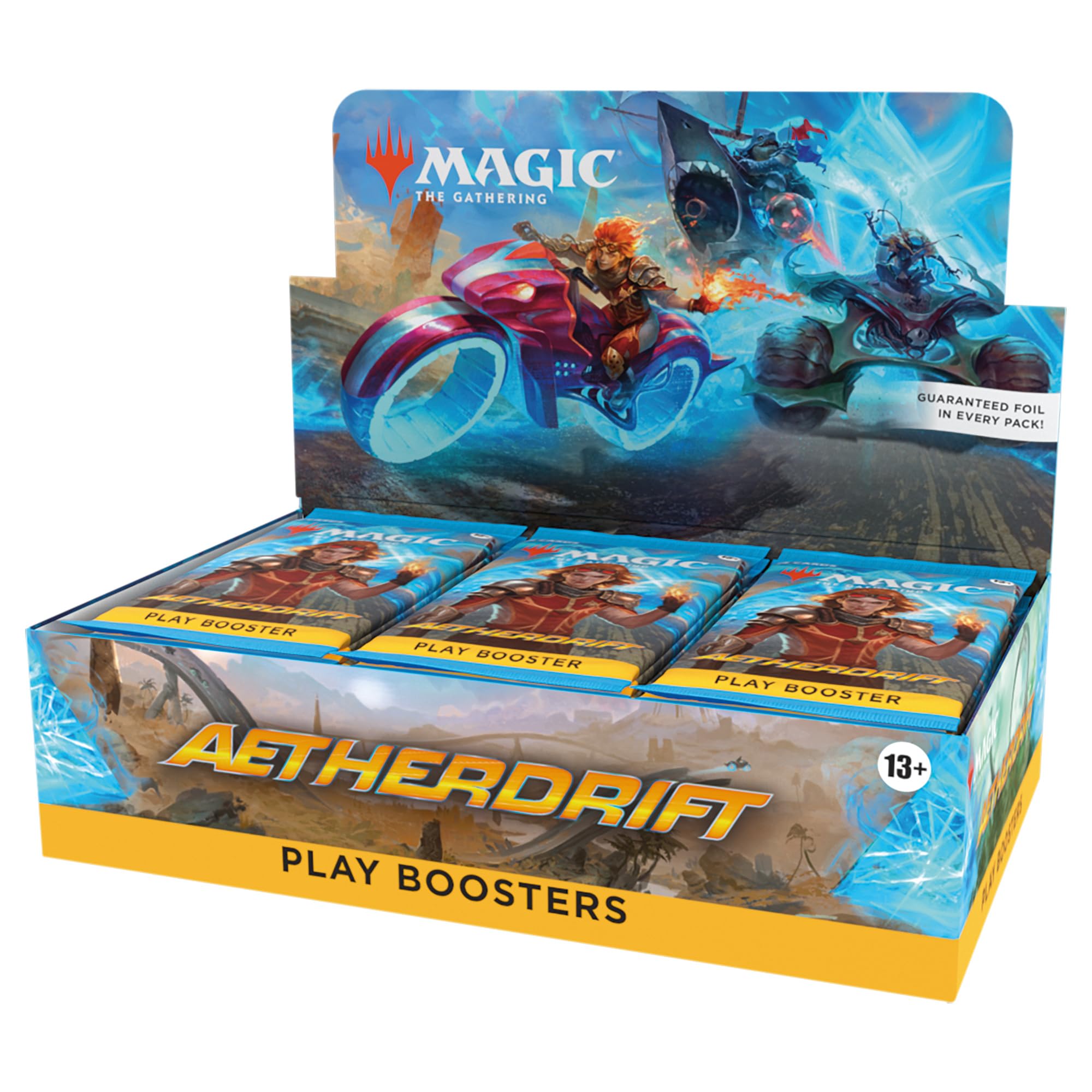 

Magic: The Gathering Aether Run Play Booster English Version (Box of 30 Packs) MTG Trading Card Wizards of the Coast DFT D41310003
