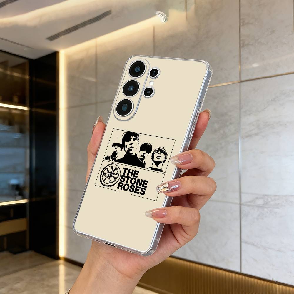 

T-The -Stone-R- Roses Clear Phone Case for Samsung S25, S24, S21, S22, S23, S30, Ultra, S20, Plus, FE, Lite Samsung S22ULTRA5G