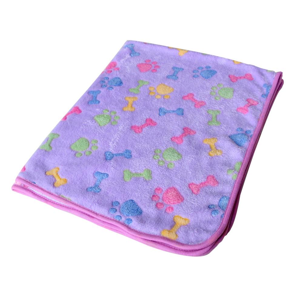 

Уютное Милое Домашнее Животное Маленькое Большое Отпечаток Лапы Собака Щенок Флис Мягкое Одеяло Для Комфорта 20*20CM фиолетовый
