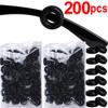 20-200pcs Black Silicone Anti-slip Eyeglass Hooks Grip Unisex Round Eyeglasses Leg Ear Sleeve Stopper Eyewear Retainer Holders