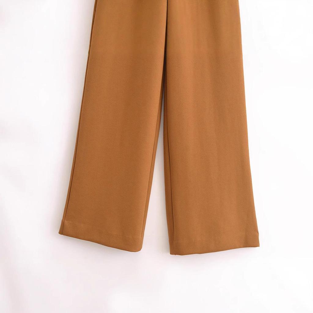 Spring 2025 Women's European & American Style Fashionable Comfortable Long Jumpsuit