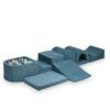 Largest Foam Playground with Pool Micro Corduroy Blue 100 Balls: Pearl, Silver, Light Gold, Metallic Turquoise