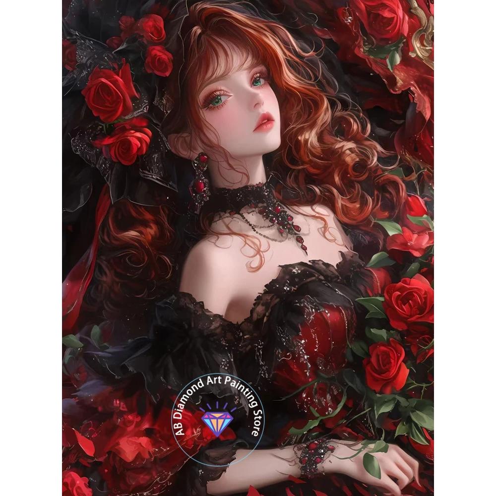 2026 New Handmade DIY Cartoon Girl Diamond Painting Kits Picture Cross Mosaic Home Decoration 5d Diy Gifts