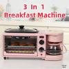 Wielofunkcyjny ekspres śniadaniowy zgodny z normami europejskimi i brytyjskimi: Urządzenie 3 w 1: wypiekacz do chleba, toster i ekspres do kawy.