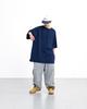 ANGLAN Essential Big Half Tee - Indigo