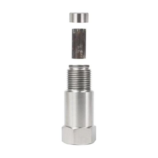 Stainless Steel Extension Fitting with Filter Screen M18x1.5 Oxygen Sensor Adapter