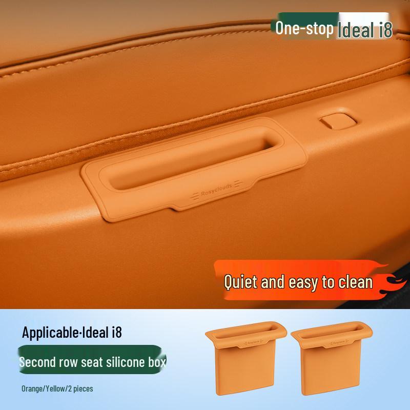 Ideal i6/i8 Second Row Seat Silicone Storage Box - Car Interior Decoration Accessories