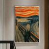 Edvard Munch The Scream Slávne obrazy na plátne Abstraktné Klasický Scream Plagát a tlač Nástenné obrazy Home Decor Cuadros