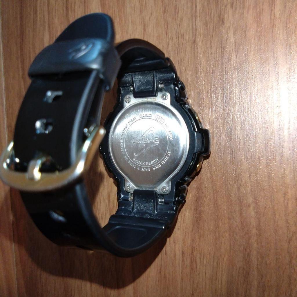 Used CASIO Baby-G BG6901 Digital Watch Black Gold