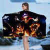 M-Murder D-Drones Beach Towel Cartoon Cute Summer Kids Large Bath Pool Beach Towel Microfiber Absorbent For Swimming Travel