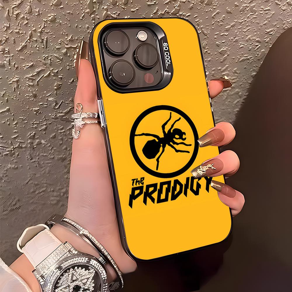 The Prodigy Artist Logo Phone Case For IPhone17 Air 16 15 14 Plus 13 12 11 Pro XS Max Silver Black Bumper Case