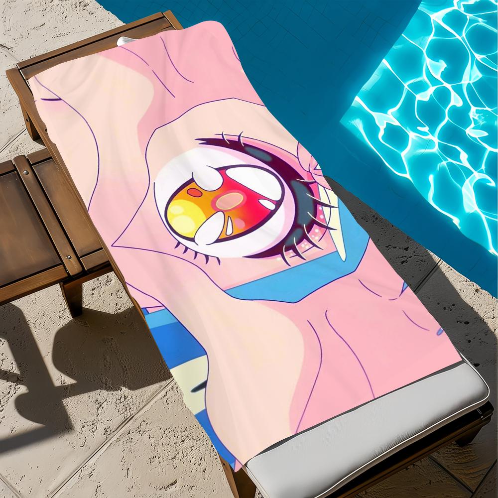 U-urusei cute Y-yatsura Anime Towel Beach Quick Dry Soft Pool Towels Gift for Travel Gym Shower Camping sports