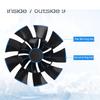 Oscillating Car Fan 12/24V with Strong Airflows Clip On Designings ABS Fan Portable Fan for Efficient Cooling In Vehicle