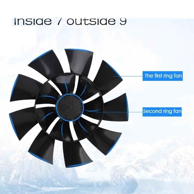 Oscillating Car Fan 12/24V with Strong Airflows Clip On Designings ABS Fan Portable Fan for Efficient Cooling In Vehicle