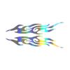 Y4UA Reflective Flame Car Decals Stickers for Scratch Hiding Increased Safety 1 Pair