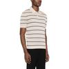 PRADA Short-Sleeved Striped Open-Knit Polo Shirt UMB731-14B9-F0304-S-OOO